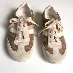 Coach women’s brown shoes, sneakers size 5B